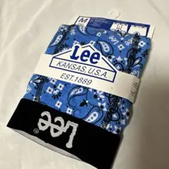廃盤　新品　LEE　ボクサーブリーフ　Mサイズ　バンダナ　ペイズリー　ブルーのサムネイル
