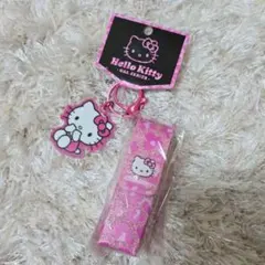 ハローキティ　リップケース　ヒョウ柄　ピンク
