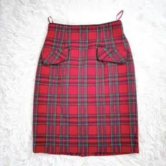 Apuweiser riche チェック タイトスカートのサムネイル
