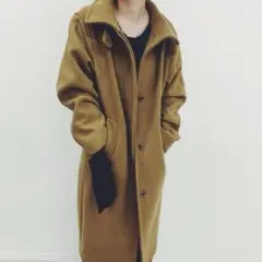 hard melton stand collar coat 最終値下げ