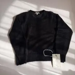 unfil スーパーキッドモヘアニット BLACK