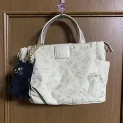 ANNA SUI 2way ショルダーバッグ 猫チャーム付きのサムネイル