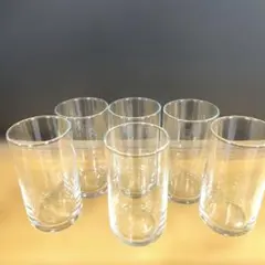 シンプルグラス　ウイスキーグラス　 ストレート タンブラー 6個　新品・未使用品