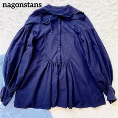 ナゴンスタンス　nagonstans コットンリボンギャザーシャツ　ボウタイのサムネイル