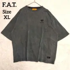 F.A.T. アシディー ビッグTシャツ グレー 蜂刺繍ロゴ ピグメント加工のサムネイル