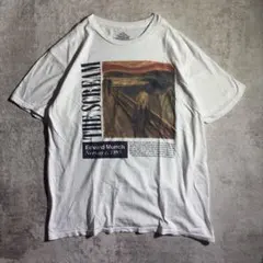 エドヴァルド・ムンク 叫び THE SCREAM アートTシャツL白メキシコ製のサムネイル