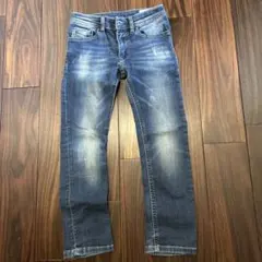 Diesel ブルーデニムパンツ dダメージ加工　6Y おまけでTシャツ