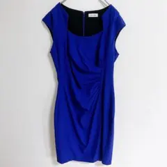 美品✨グレースクラス ノースリーブワンピース ブルー グレース