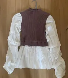 INGNI(イング)  ボリュームスリーブドッキングニット