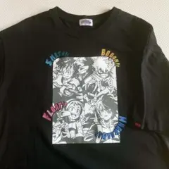 【美品】僕のヒーローアカデミア 刺繍 Tシャツ 黒 Mサイズ ヒロアカ