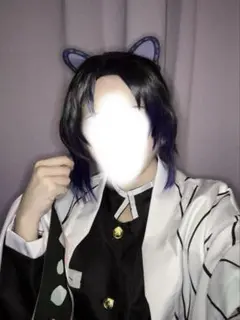 鬼滅の刃／胡蝶しのぶセット済みウィッグ髪飾り付き