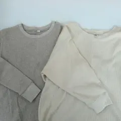 ワッフルトップスUNIQLO2枚セット