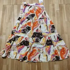 【タグ付き新品】フレアスカート マルチカラー