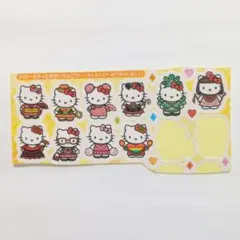 ハローキティ　ハローキティとせかいりょこう！　キャラぱふぇ　デコレシール　当時物