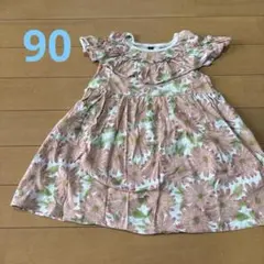 花柄 フリル ワンピースのサムネイル