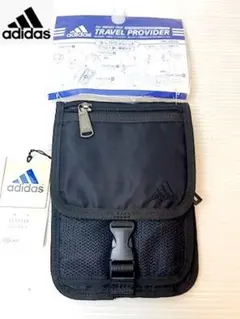 adidas アディダス ネックウォレット ブラック スマホポーチ 新品未使用