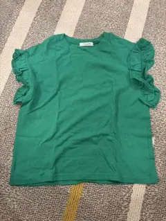 FREAK'S STORE フリル袖 Tシャツ グリーンのサムネイル