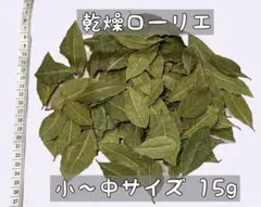 完全乾燥ローリエ 小～中サイズ 15g (約100枚) 水洗い 日向干し済
