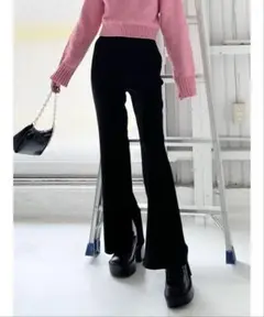 EMODA マークウエストフレアパンツ