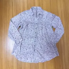 90 ans quatre vingt dixans 花柄 長袖シャツ ブラウス