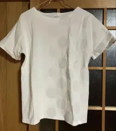 ソウソウ le coq sportif Tシャツ ホワイト　水玉 Ｓ　日本製のサムネイル