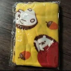 値下げ新品！PETIT COLON ハリネズミイラスト付きフリースブランケット