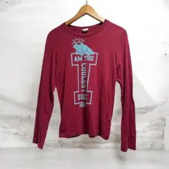 DIESEL 長袖カットソー カエルプリント ボルドーのサムネイル
