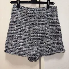 ZARA ツイードスコートミニスカート