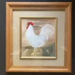 毛利武彦　陶板画　十二支「酉」陶額　額縁41×38cm陶板画27×24cm 毛利武彦 陶板画 十二支「酉」陶額 額縁41×38cm陶板画27×24cm - メルカリ
