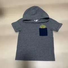 フード付きポテトグレーTシャツ　サイズ3T