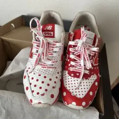 ニューバランス 996 レッド/ホワイト ドット柄