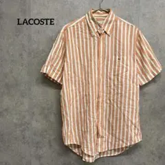 ラコステ ボタンダウンシャツ ストライプ LACOSTE S相当のサムネイル