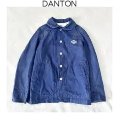 DANTON 丸襟シングルジャケット　ワークジャケット　ネイビー　ダントン　36
