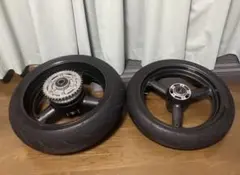 ヤマハジョグZR スポーツ用ホイール 90/90-10 5本スポーク 前後セット