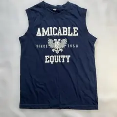 AMICABLE EQUITY タンクトップ ネイビーのサムネイル