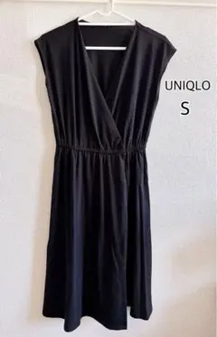 ❤️1点もの❤️レディース　ワンピース　黒　無地　夏服　ユニクロ　UNIQLO