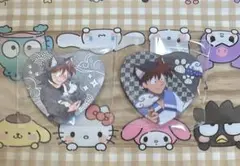 匿名配送 忍たま乱太郎 ナンジャタウン ハート缶バッジ 2セット