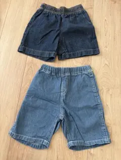 GLOBAL WORK デニムショートパンツ 100cm 2枚セット