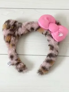 USJ キティーちゃんカチューシャ　ヒョウ柄　ユニバ　ハローキティーピンクりぼん