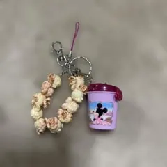 ディズニー　キーホルダー　ポップコーン
