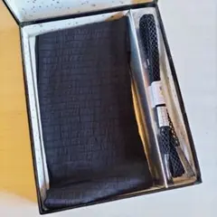 未使用品★喪服用　夏用　黒の帯締め帯上セット 箱入り