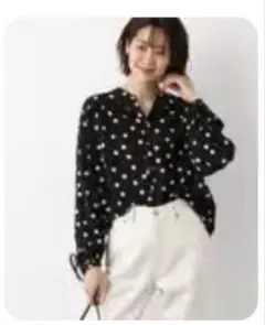 GLOBAL WORK さらさらリラックス　　プリントブラウス