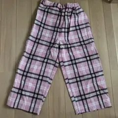 ズボン　チェック　ピンク　130 140