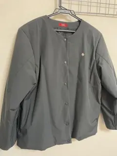 POLO グレー ノーカラージャケット