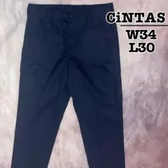 USA古着　CiNTAS　カーゴパンツ　ワークパンツ　ネイビー　W34 L30