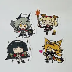 アストラ、バーニス、シーザー、プルクラ ステッカー ゼンゼロ×ファミマ コラボ