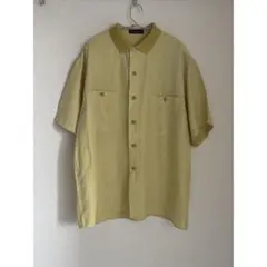 半袖シャツ イエロー 古着