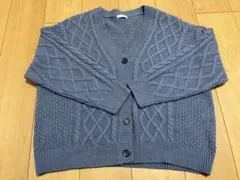 く*ー様 ブルー　群青色　カーディガン　長袖