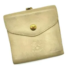 IL BISONTE 二つ折り財布 がま口 グレー イルビゾンテ