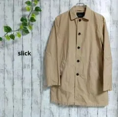 slick スリック ステンカラー コート unisex ベージュ